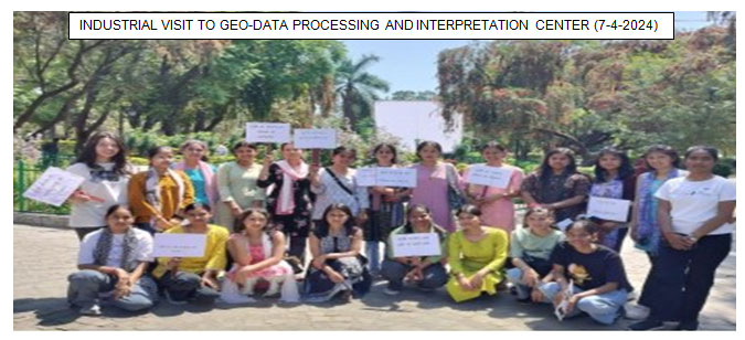 INDUSTRIAL VISIT TO GEO-DATA PROCESSING AND INTERPRETATION CENTER (7-4-2024)